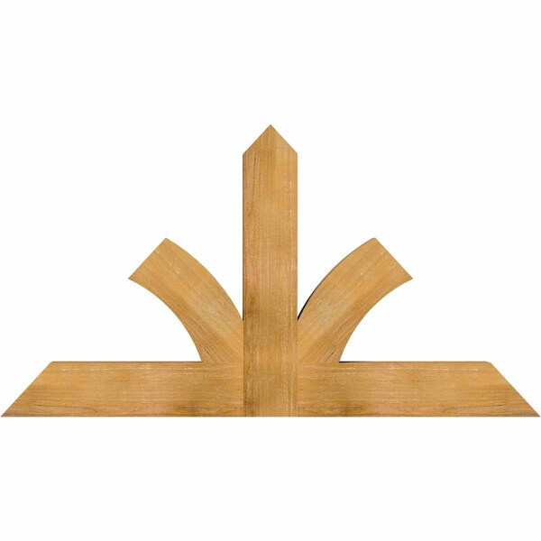 Ekena Millwork Richland Rough Sawn Timber Gable Bracket, Western Red Cedar, 60"W x 32"H x 4"D x 6"F, 13/12 Pitch GBW060X32X0406RIC00RWR - main